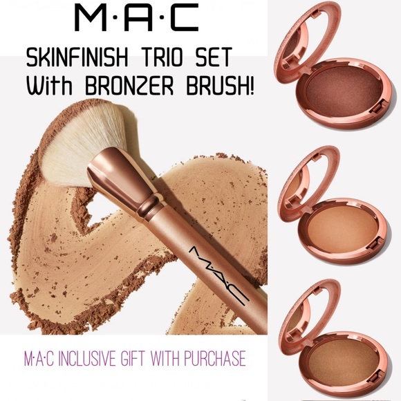 M•A•C RADIANT TRIO Brush + Bronzer BUNDLE SET - Picture 1 of 15